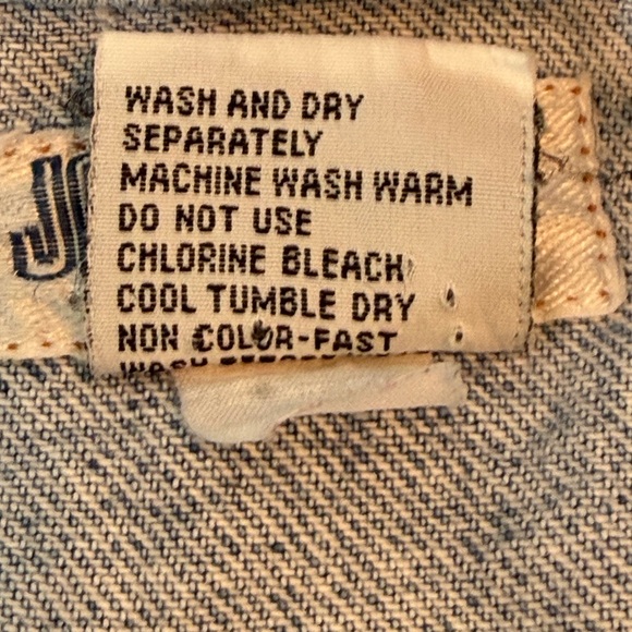 Jordache Kids VTG Jean Jacket Sz L Hand Painted Toy Story Buzz Lightyear Woody - Picture 8 of 8